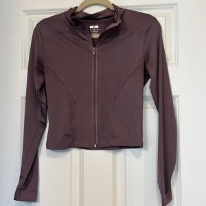 M Cropped Zip Up Jacket